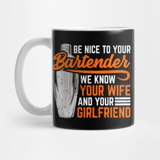 Funny Bartender Barkeeper Gift Mug